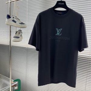 Emerald embroidered T-shirt - XXXL, Black