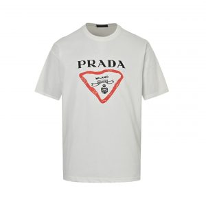 Triangle logo crown T-shirt - M, White