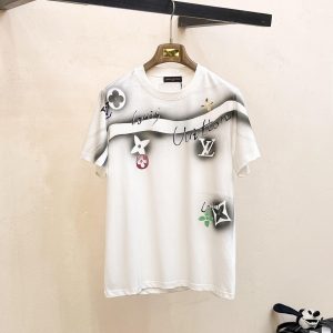 Hand-painted fashionable T-shirts - XXL, White