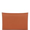 Hermes Calvi Card Holder Gold Epsom Palladium Hardware