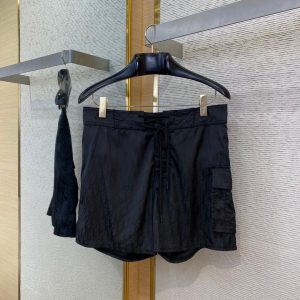 Logo Jacquard Beach Shorts - L, Black