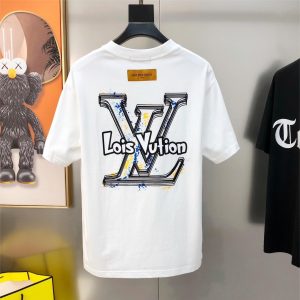 Rubber Printed Letter T-Shirt - L