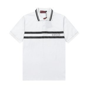 25ss Striped Polo Short Sleeve - S, White