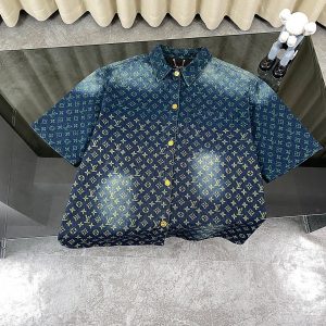 Rainbow Washed Denim Shirt - XL