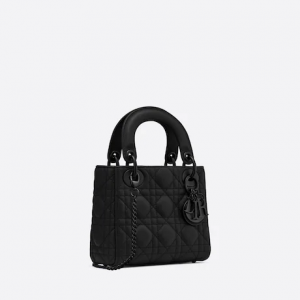 Mini Lady Dior Bag Black  Calfskin