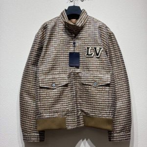 Houndstooth embroidered jacket - L