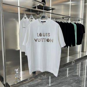 Hand-painted embroidered T-shirt - XXL, White
