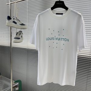Creative Pearl Round Neck Short Sleeve T-Shirt - White, XXL