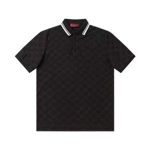 Embroidered POLO Short-Sleeved Shirt - L