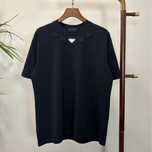 Embroidered logo short sleeves - S, Black