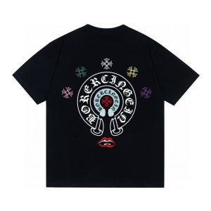 2025ss pure cotton double yarn unisex t shirt - S, Black