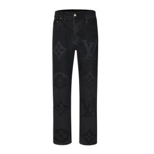 Distressed Burnout Print Jeans - XL