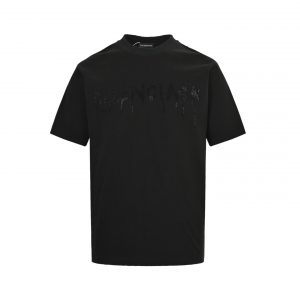 Dissolved letter rhinestone T-shirt - XS, Black