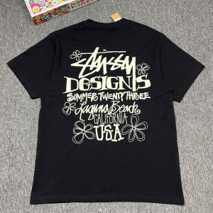 Summer Artistic Font T-shirt - XL, Black