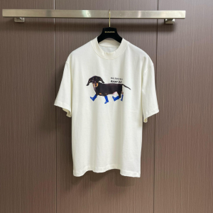 Cartoon Series Printed Short Sleeve T-Shirt - L, White