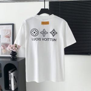 2025ss embroidered letter short sleeves - XL, White