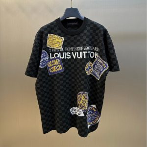 Cotton knit graphic T-shirt - L