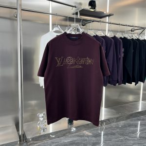 3D Silicone Hot Diamond T-shirt - XL, Wine red