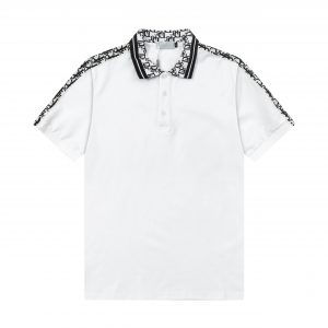 High Quality Lapel Polo Shirt - White, L