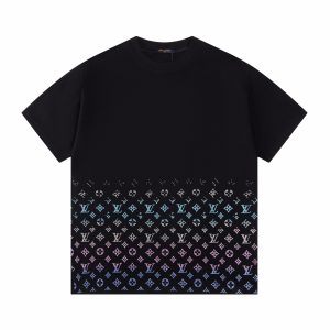 New Cotton Rhinestone T-shirt - S, Black
