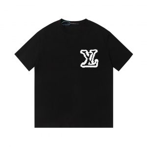 New short-sleeved T-shirt - L, Black
