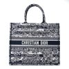 Christian Dior Large  Toile  Book Tote Blue