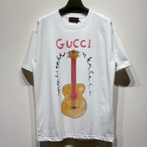 Guitar Print T-shirt - L