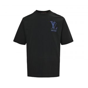 Back print short sleeve T-shirt - L, Black