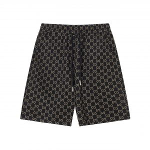Summer Jacquard Knitted Shorts - XXL, Black