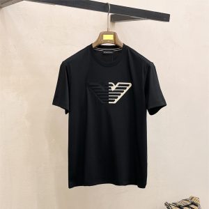 High-end custom casual short-sleeved T-shirt - Black, XL