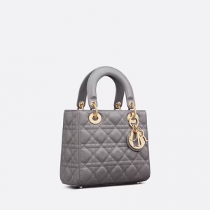 Small Lady Dior My  Bag Steel Gray