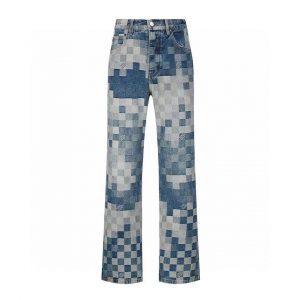 Damier Denim Skate Pants - L