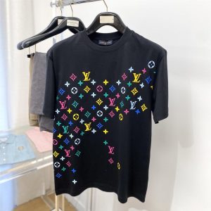 Cotton Couple Printed T-Shirt - L, Black