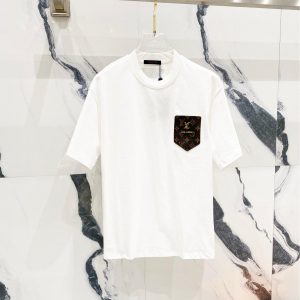 LeatherPocket Lettering T-shirt - White, L