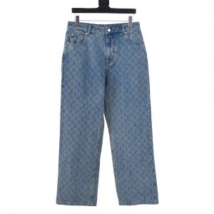 New Style Monogram Straight Trousers - L