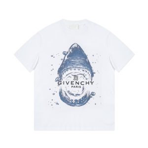 Shark inkjet print T-shirt - L, White