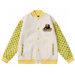 Men-s Varsity Leather Baseball Jacket