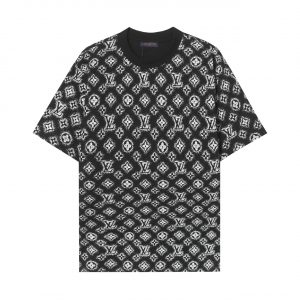 2025 Spring and Summer Classic Print Graffiti T-shirt - L, Black
