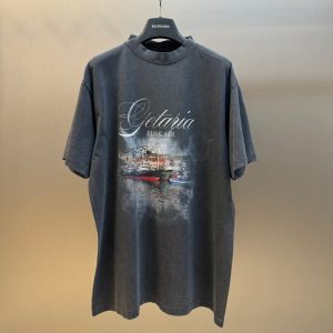 Sailboat print short sleeves - S