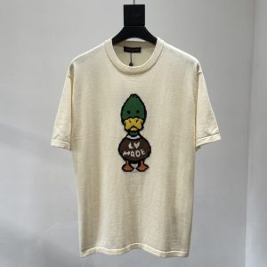 Duck Jacquard Knit T shirt - L