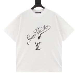 Artistic signature letter print T-shirt - S, White
