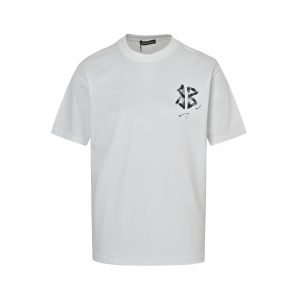 Graffiti print T-shirt - M, White