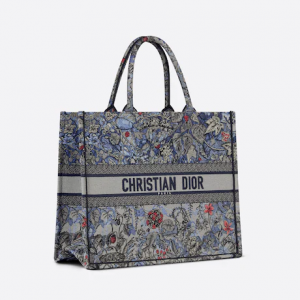 Large Dior Book Tote Denim  Dior  (42 X 35 X 18.5 Cm)