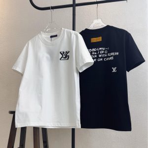 Embroidered printed crew neck T-shirt - XL, White