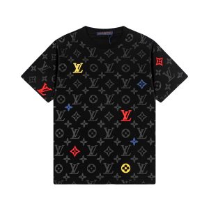 25ss New embroidery logo T-shirt - Black, L