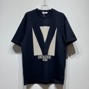 Triangle Geometric Pattern T-shirt - L, Black