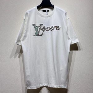 Show-off Sequin Embroidered T-shirt - M, White