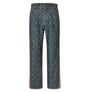 Monogram Denim Tailored Pants - XL
