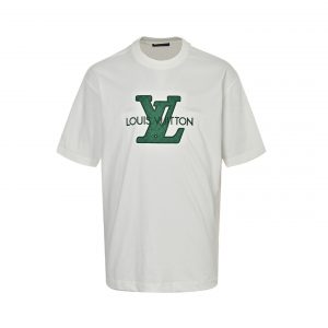 Patch lettering embroidered T-shirt - M, White