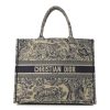 Christian Dior Large  Toile  Book Tote Blue